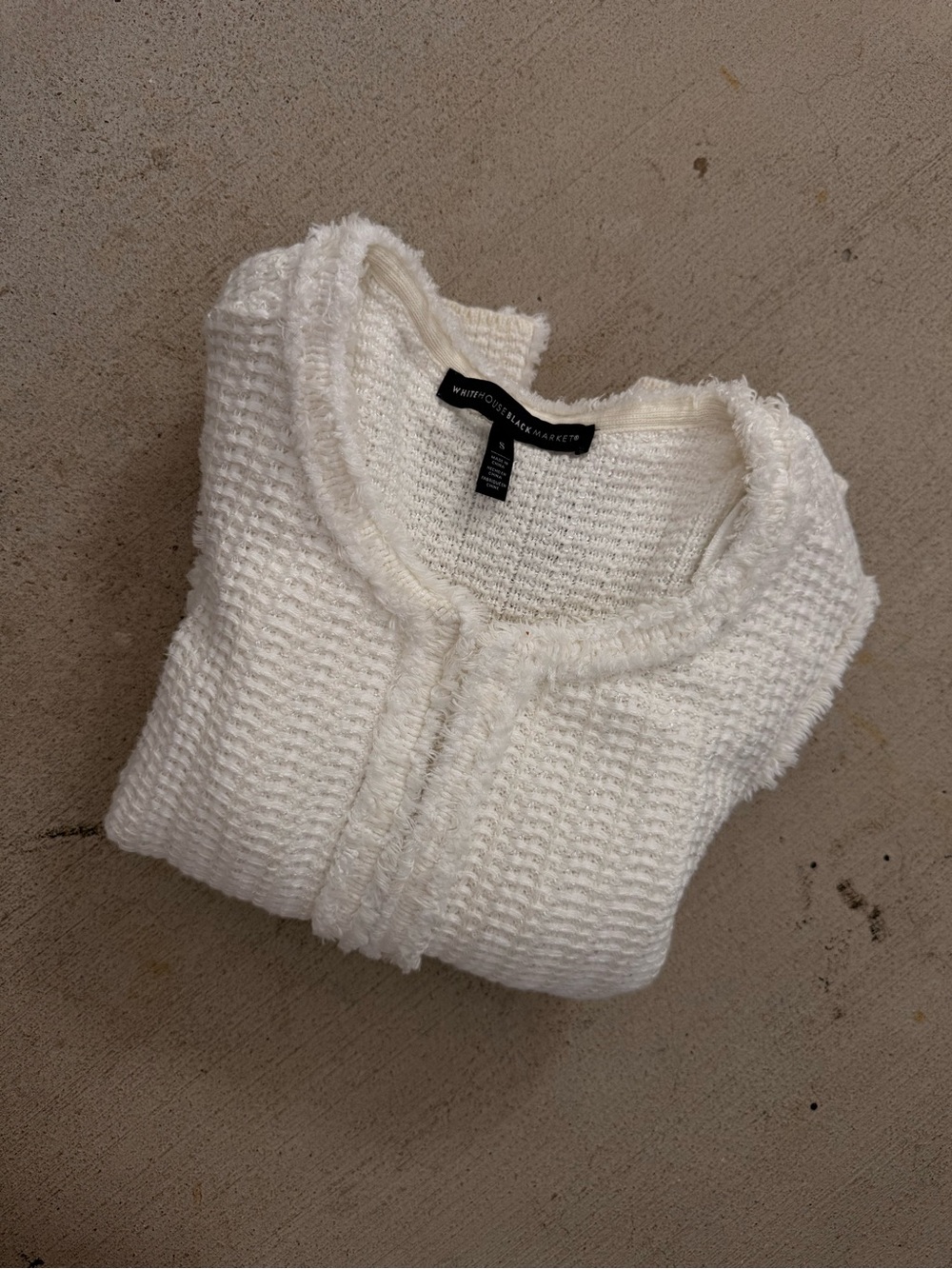 White House Black Market Textured Tweed like Jacket